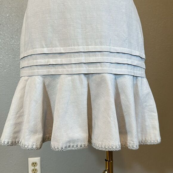 NEW Jonathan Simkhai flora Macrame strap mini dress in breeze color size o - Picture 3 of 12